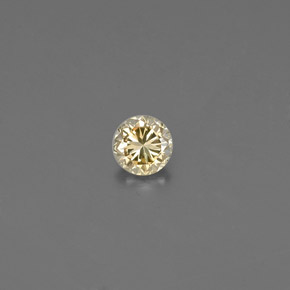 0.09캐럿 천연 샴페인 다이아몬드, 라운드 컷, 2.83 mm, VS