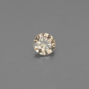 0.15캐럿 천연 팬시 코냑 다이아몬드, 라운드 컷, 3.38 mm, VS