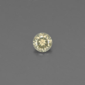 0.10캐럿 천연 샴페인 다이아몬드, 라운드 컷, 2.98 mm, VS