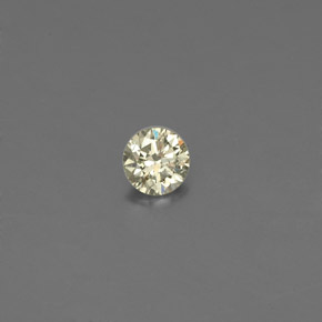 0.09캐럿 천연 샴페인 다이아몬드, 라운드 컷, 2.87 mm, VS
