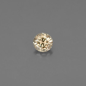 0.12캐럿 천연 팬시 코냑 다이아몬드, 라운드 컷, 3.10 mm, VS
