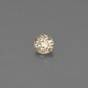 0.12캐럿 천연 팬시 코냑 다이아몬드, 라운드 컷, 3.10 mm, VS