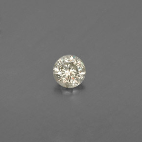 0.08캐럿 천연 샴페인 다이아몬드, 라운드 컷, 2.74 mm, VS
