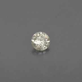 0.08캐럿 천연 샴페인 다이아몬드, 라운드 컷, 2.74 mm, VS