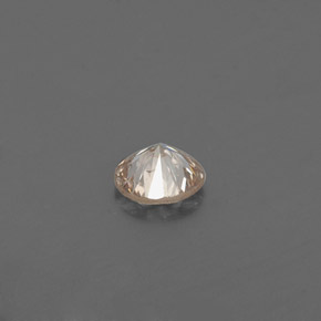 0.12캐럿 천연 샴페인 다이아몬드, 라운드 컷, 3.31 mm, VS