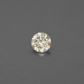 0.08캐럿 천연 샴페인 다이아몬드, 라운드 컷, 2.83 mm, VS