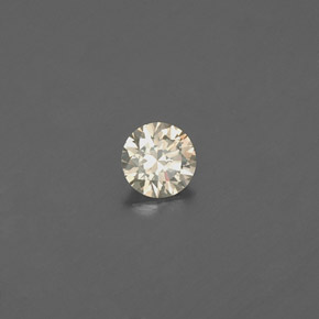 0.08캐럿 천연 샴페인 다이아몬드, 라운드 컷, 2.83 mm, VS