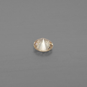 0.12캐럿 천연 샴페인 다이아몬드, 라운드 컷, 3.11 mm, VS