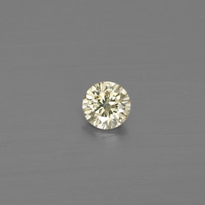 0.09캐럿 천연 샴페인 다이아몬드, 라운드 컷, 2.90 mm, VS