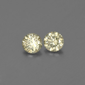 캐럿 천연 샴페인 다이아몬드 보석, 라운드 컷, 2.78 mm, VS