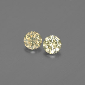 캐럿 천연 샴페인 다이아몬드 보석, 라운드 컷, 3.05 mm, VS