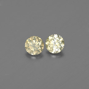 캐럿 천연 샴페인 다이아몬드 보석, 라운드 컷, 3.05 mm, VS