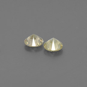 캐럿 천연 샴페인 다이아몬드 보석, 라운드 컷, 3.05 mm, VS