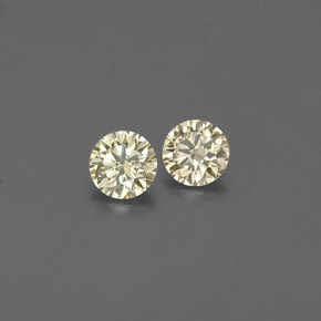 캐럿 천연 샴페인 다이아몬드 보석, 라운드 컷, 3.00 mm, VS