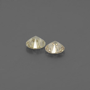캐럿 천연 샴페인 다이아몬드 보석, 라운드 컷, 3.00 mm, VS
