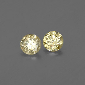 캐럿 천연 샴페인 다이아몬드 보석, 라운드 컷, 2.88 mm, VS