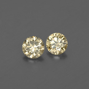 캐럿 천연 샴페인 다이아몬드 보석, 라운드 컷, 2.95 mm, VS