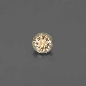 0.17캐럿 천연 팬시 샴페인 다이아몬드, 라운드 컷, 3.43 mm, VS