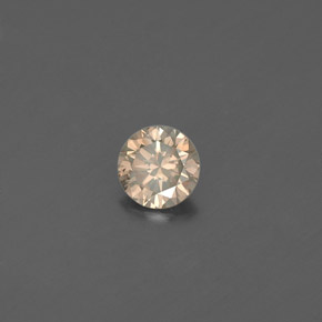 0.18캐럿 천연 샴페인 다이아몬드, 라운드 컷, 3.63 mm, VS