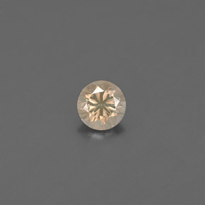 0.16캐럿 천연 팬시 샴페인 다이아몬드, 라운드 컷, 3.47 mm, VS