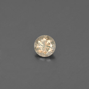 0.16캐럿 천연 팬시 샴페인 다이아몬드, 라운드 컷, 3.47 mm, VS