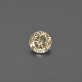 0.20캐럿 천연 샴페인 다이아몬드, 라운드 컷, 3.82 mm, VS