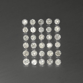 캐럿 천연 화이트 다이아몬드 보석, 라운드 컷, 1.89 mm, SI