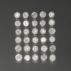 캐럿 천연 화이트 다이아몬드 보석, 라운드 컷, 1.89 mm, SI