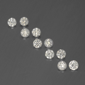 캐럿 천연 화이트 다이아몬드 보석, 라운드 컷, 2.63 mm, SI