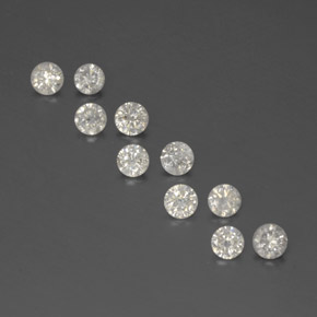 캐럿 천연 화이트 다이아몬드 보석, 라운드 컷, 2.53 mm, SI