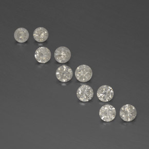 캐럿 천연 하얀색 다이아몬드 보석, 라운드 컷, SI