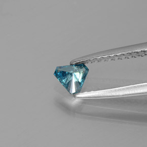0.18캐럿 천연 블루 다이아몬드, 트릴리언, 4.4×3.9 mm, SI