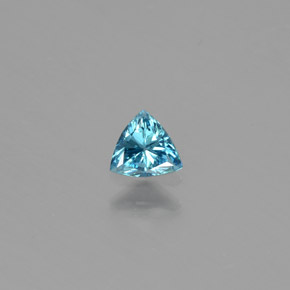 0.17캐럿 천연 블루 다이아몬드, 트릴리언, 4.1×3.7 mm, SI
