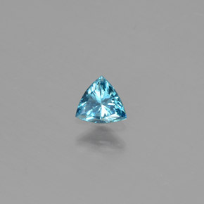0.17캐럿 천연 블루 다이아몬드, 트릴리언, 4.1×3.7 mm, SI