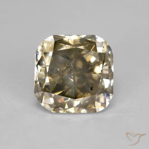 1.86ct 자연스러운 코냑 다이아몬드, 방석, SI