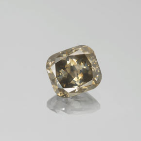 1.78캐럿 천연 샴페인 다이아몬드, 쿠션 컷, 7.2×6.6 mm, SI