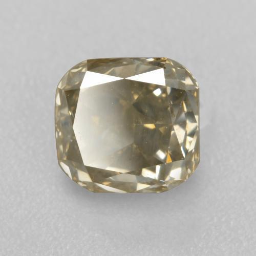1.21캐럿 천연 샴페인 다이아몬드, 에메랄드 컷, 5.6×5.3 mm, SI