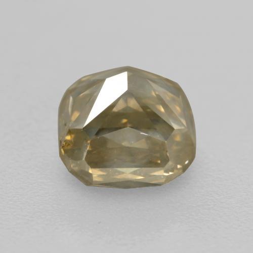 1.21캐럿 천연 샴페인 다이아몬드, 에메랄드 컷, 5.6×5.3 mm, SI