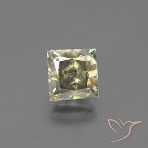 2.09ct 자연스러운 코냑 다이아몬드, 정사각형, SI