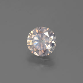 1.01캐럿 천연 샴페인 다이아몬드, 라운드 컷, 6.32 mm, SI