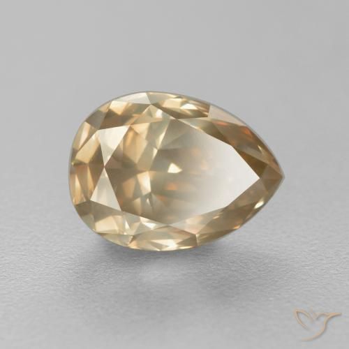 1.82ct 자연스러운 커피브라운 다이아몬드, 배 모양, SI