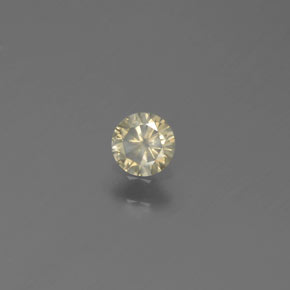 0.14캐럿 천연 샴페인 다이아몬드, 라운드 컷, 3.50 mm, SI