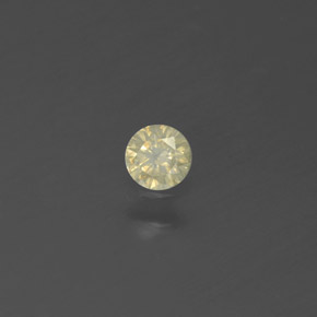 0.09캐럿 천연 샴페인 다이아몬드, 라운드 컷, 2.92 mm, SI