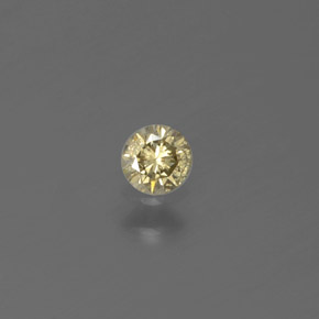 0.12캐럿 천연 샴페인 다이아몬드, 라운드 컷, 3.17 mm, SI