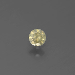 0.13캐럿 천연 샴페인 다이아몬드, 라운드 컷, 3.21 mm, SI
