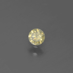 0.13캐럿 천연 샴페인 다이아몬드, 라운드 컷, 3.21 mm, SI