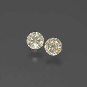 캐럿 천연 샴페인 다이아몬드 보석, 라운드 컷, 3.29 mm, SI