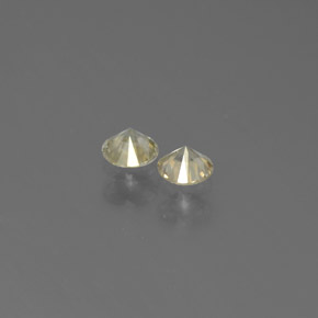 캐럿 천연 샴페인 다이아몬드 보석, 라운드 컷, 2.98 mm, SI