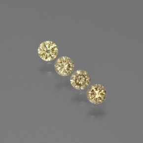캐럿 천연 샴페인 다이아몬드 보석, 라운드 컷, 2.72 mm, SI