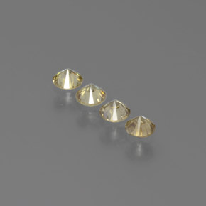 캐럿 천연 샴페인 다이아몬드 보석, 라운드 컷, 2.72 mm, SI